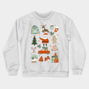 Christmas doodles Crewneck Sweatshirt